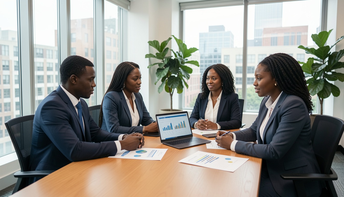 African HR professionals in a modern Kenyan office