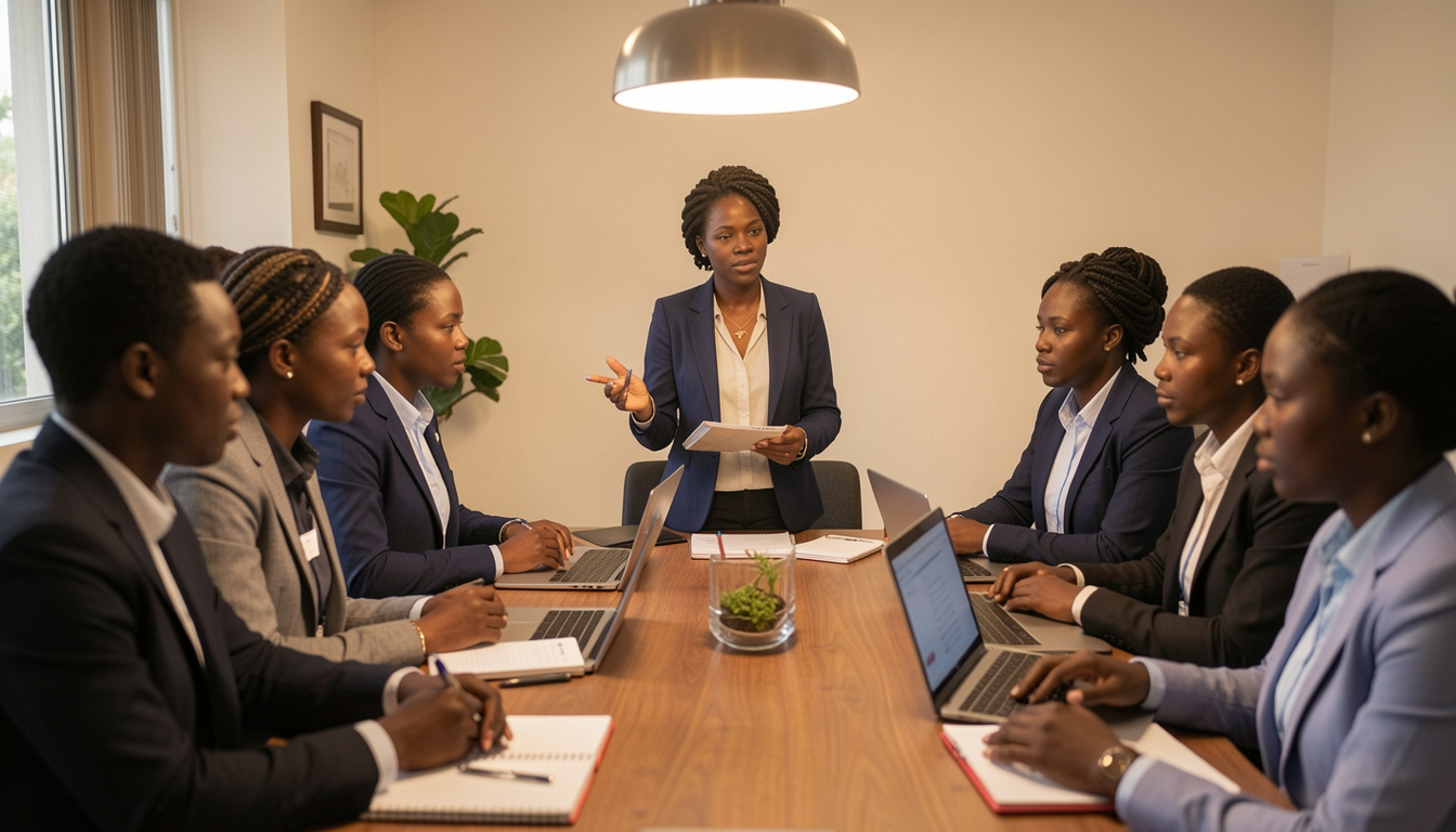 African HR consultant advising a Kenyan business team